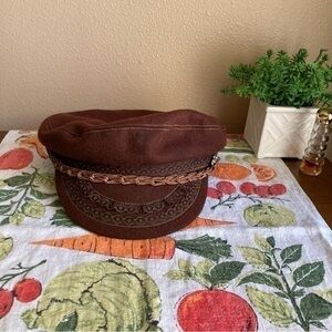 Vintage brown Greek fisherman’s cap